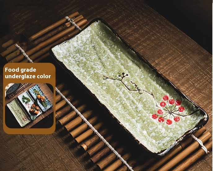 Rectangular Sushi Ceramic Plate