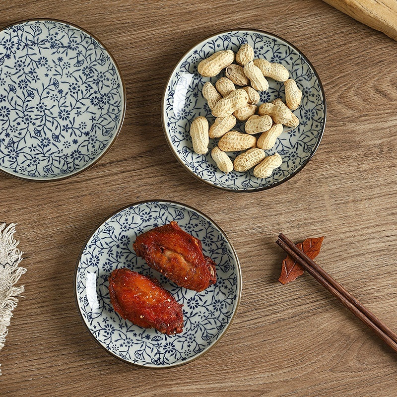 Table Top Underglaze Porcelain Plate