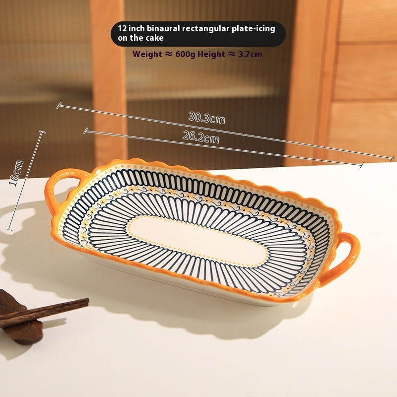 Keramička ploča s dvostrukom ručkom