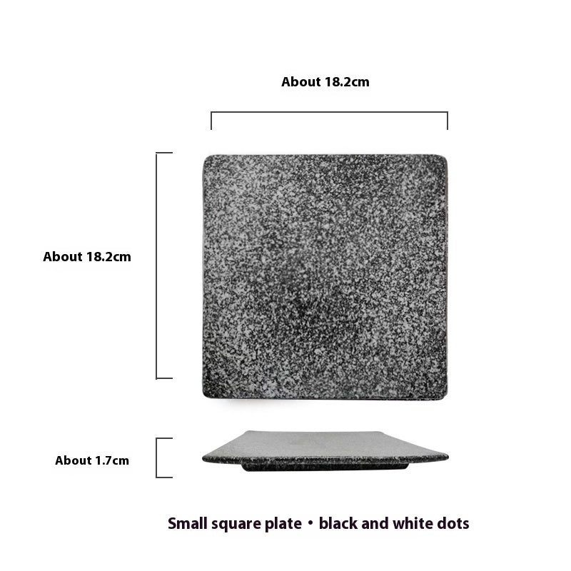 Square Colored Ceramic Plate