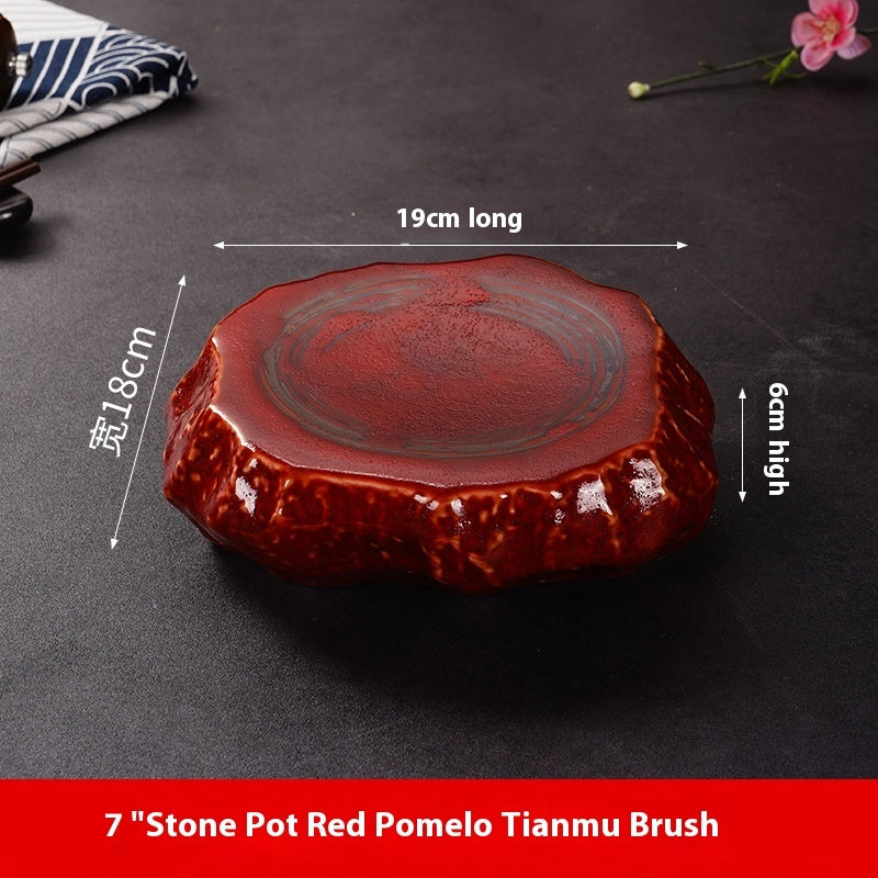 Creative Stone Pattern Ceramic Plate