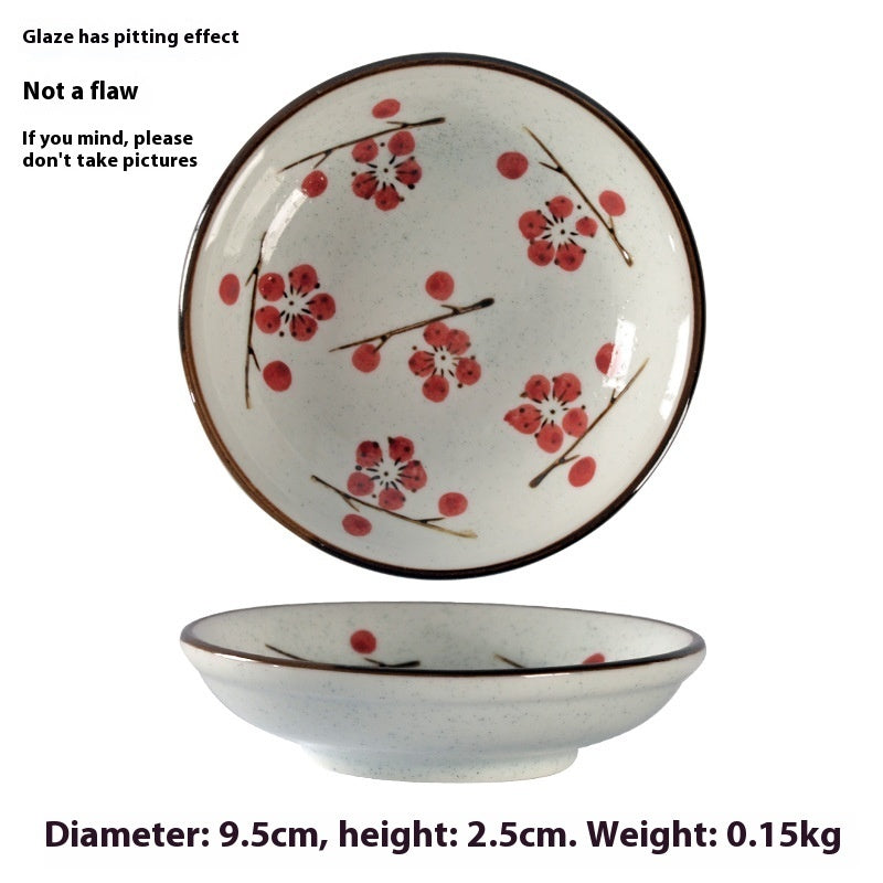 Simple Style Round Ceramic Plate