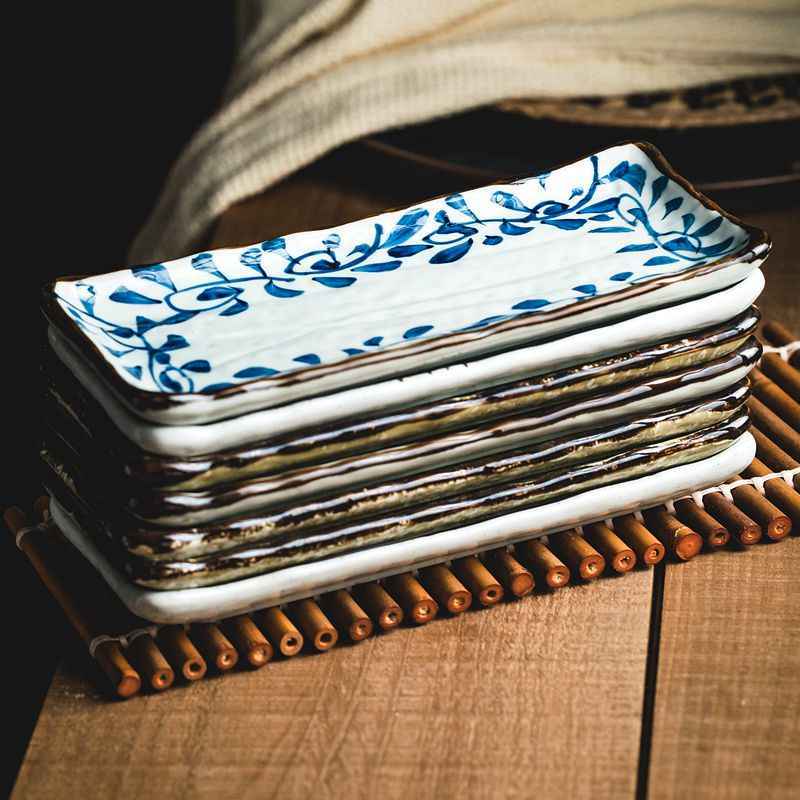 Rectangular Sushi Ceramic Plate