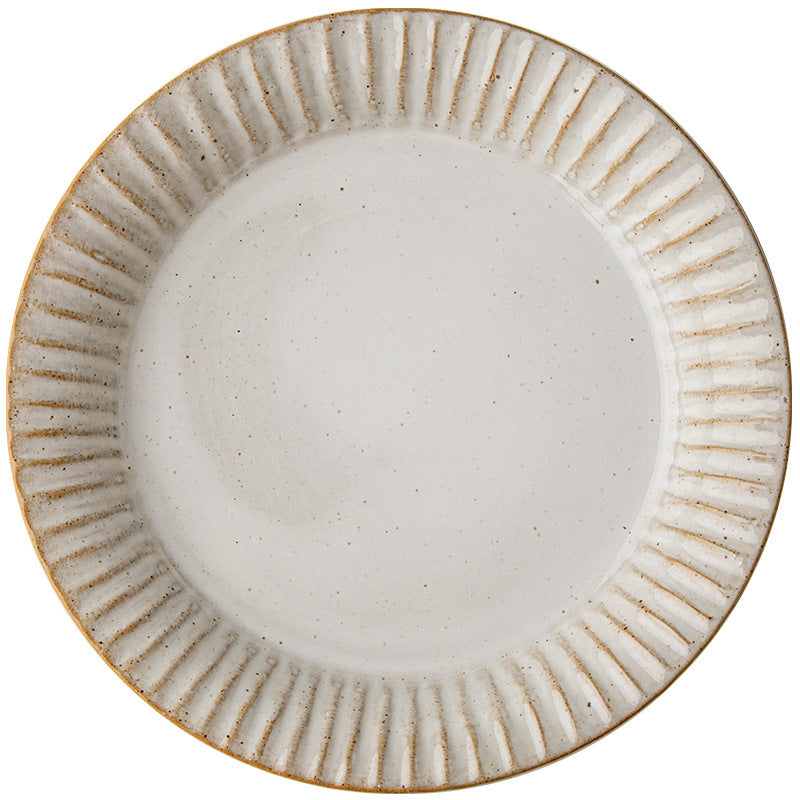 Vintage Ceramic Household Dinner Plate