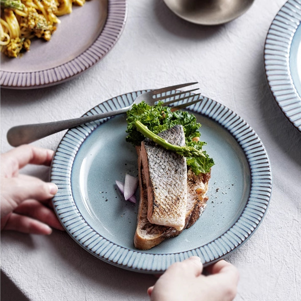 Creative Ceramic Round Western Plate