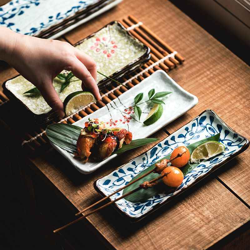 Rectangular Sushi Ceramic Plate