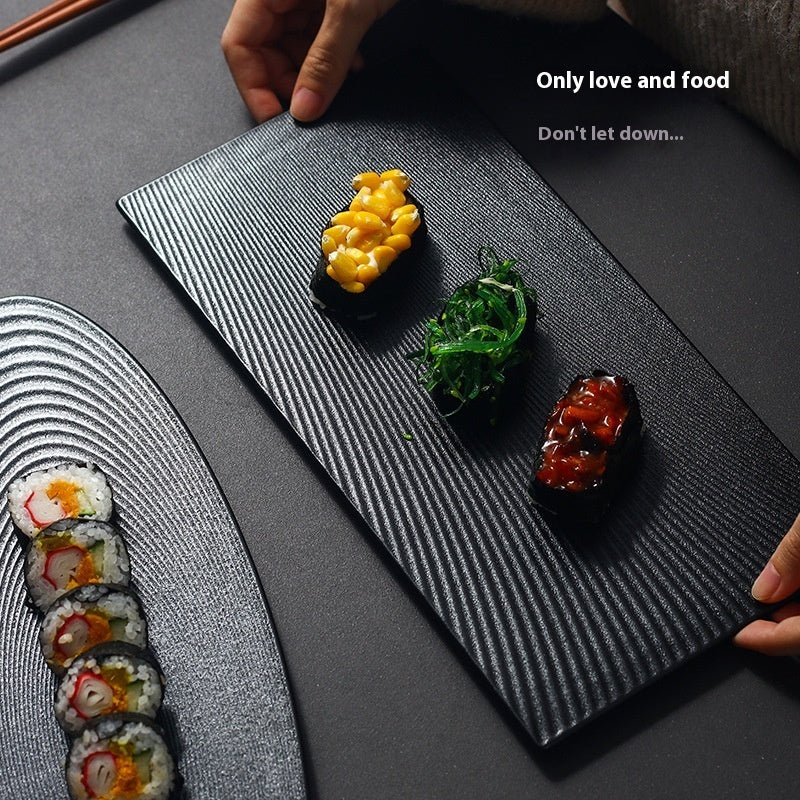 Rectangular Oval Ceramic Flat Plate