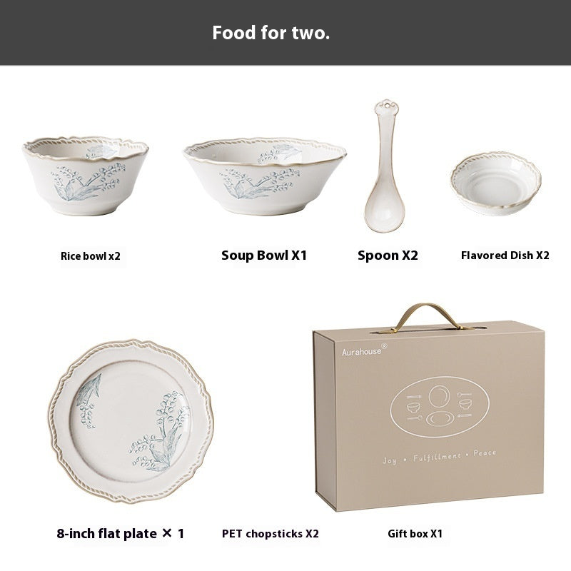 Ceramic Retro Round Plate