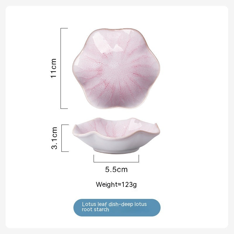 Ceramic Flower Pattern Tableware Plate