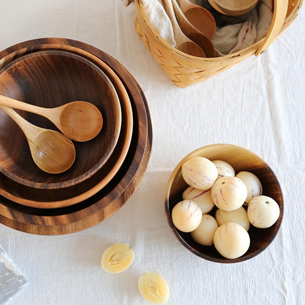 Natural Elegance Wooden Serving Bowl