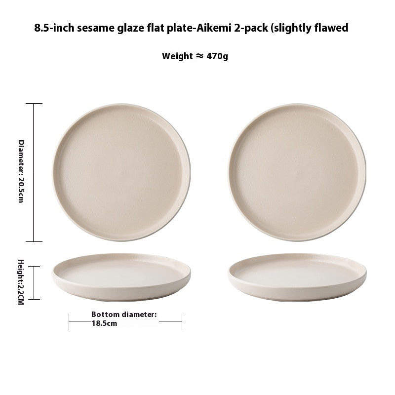 Nordic Style Ceramic Round Plate