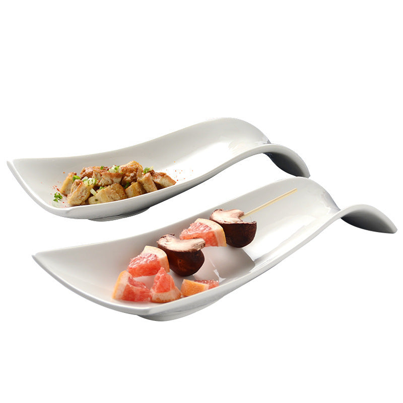 White Hotel Ceramic Tableware Plate