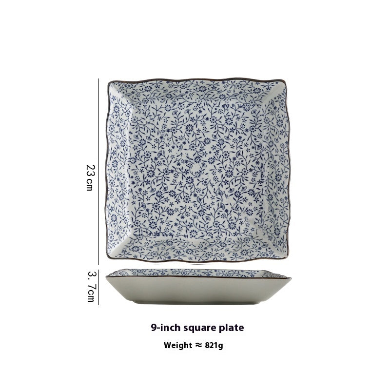 Deep Square Ceramic Plate