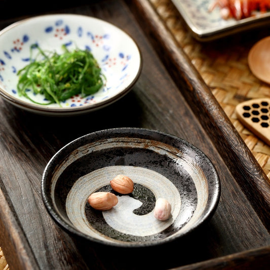 Simple Style Round Ceramic Plate