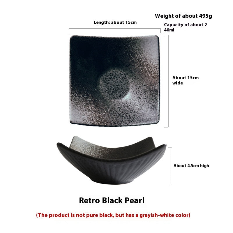 Restaurant Tableware Ceramic Curved Creative Plate