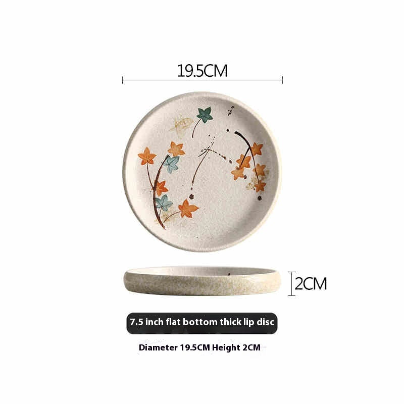 Creative Ceramic Household Minimalist Flat Plate