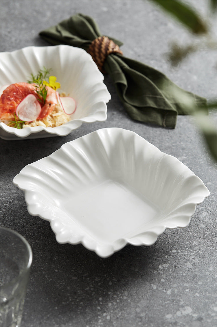 Square Bowl Plate Fruit Salad Bowl