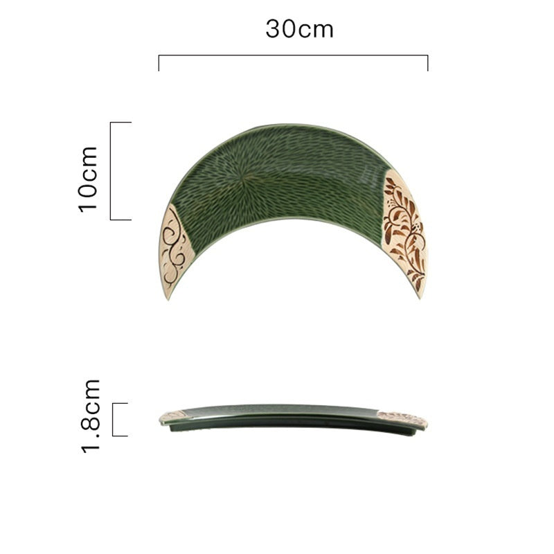 Creative Retro Ceramic Moon Art Plate