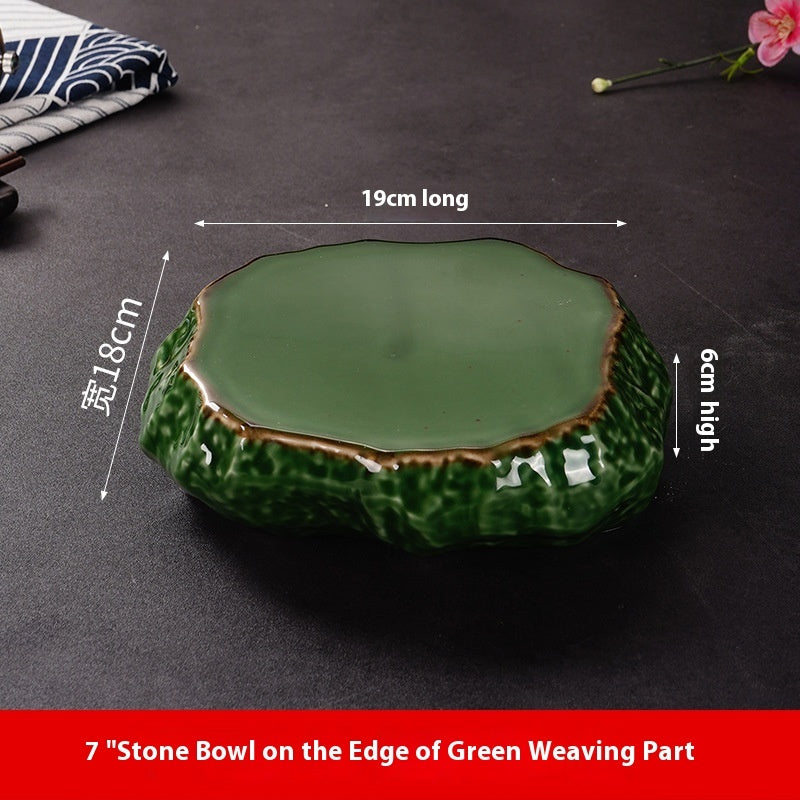 Creative Stone Pattern Ceramic Plate