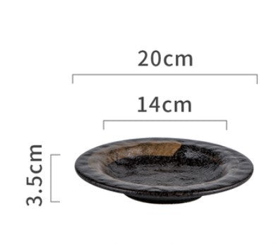 Retro Ceramic Round Plate