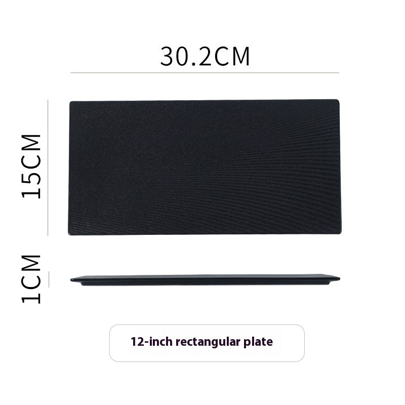 Rectangular Oval Ceramic Flat Plate