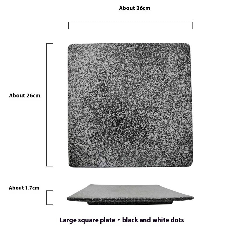 Square Colored Ceramic Plate