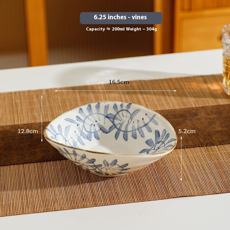 Retro Breakfast Ceramic Deep Plate