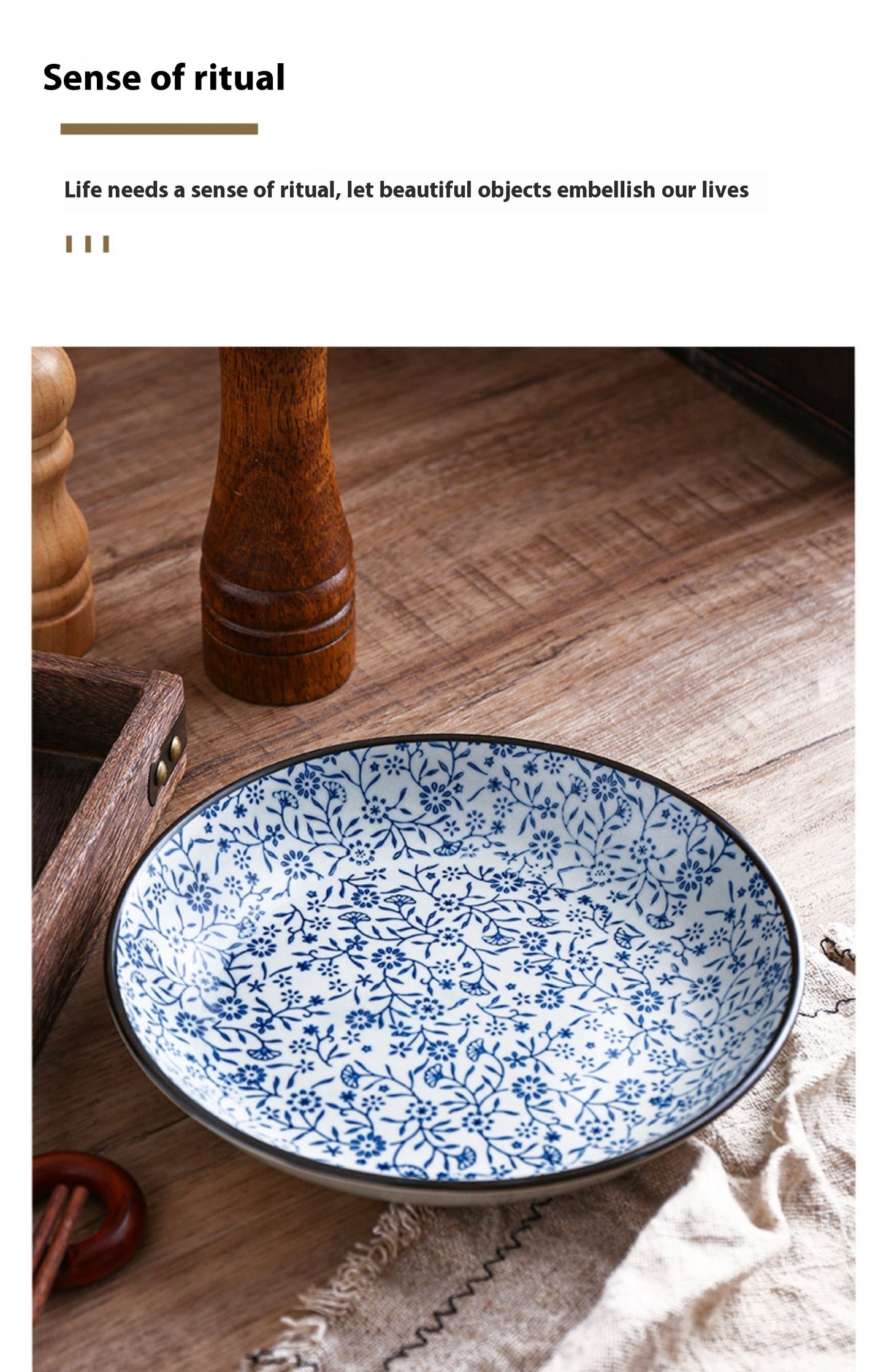 Retro Style Ceramic Plate