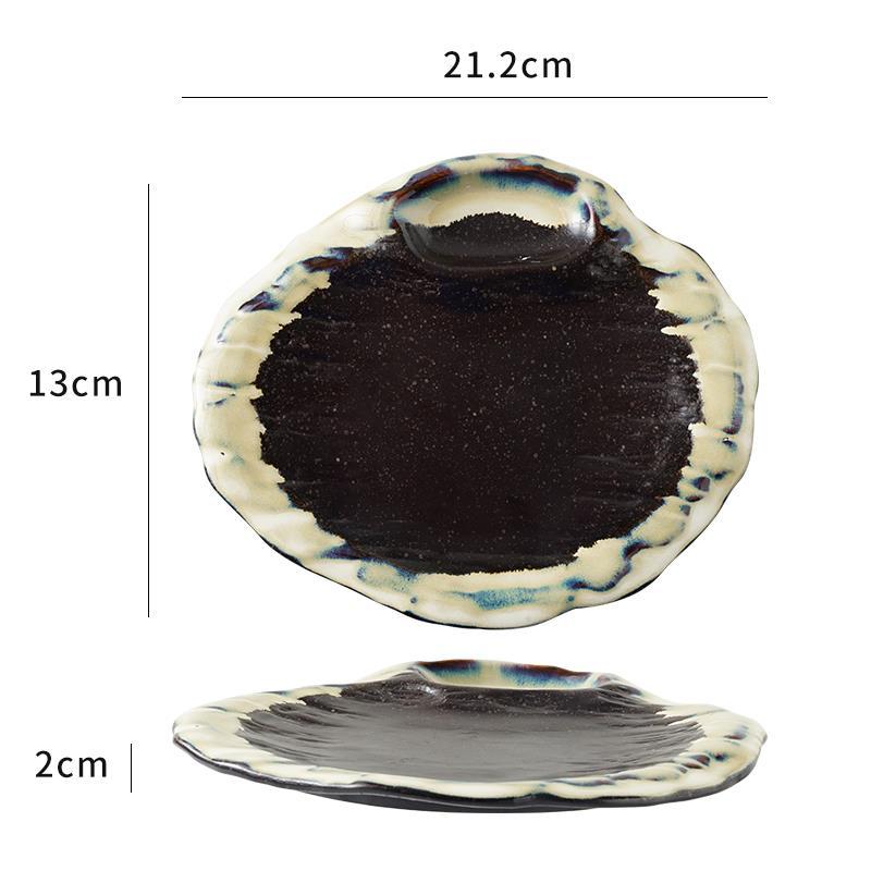 Creative Japanese  Ceramic Shaped Plate