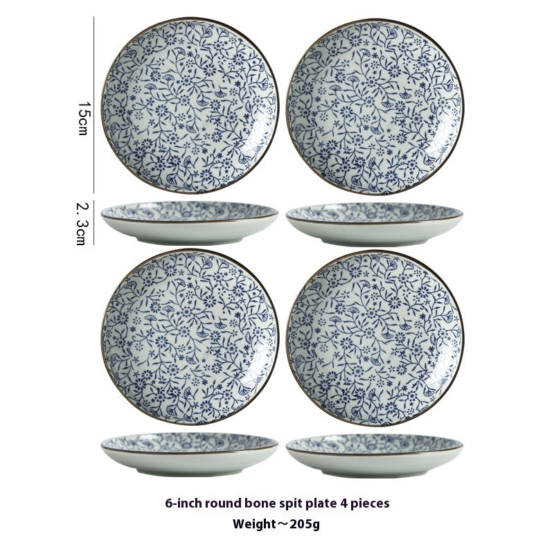 Table Top Underglaze Porcelain Plate