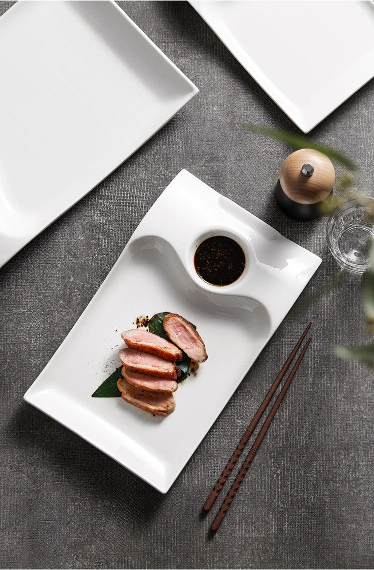 Household Ceramic Dumpling Plate