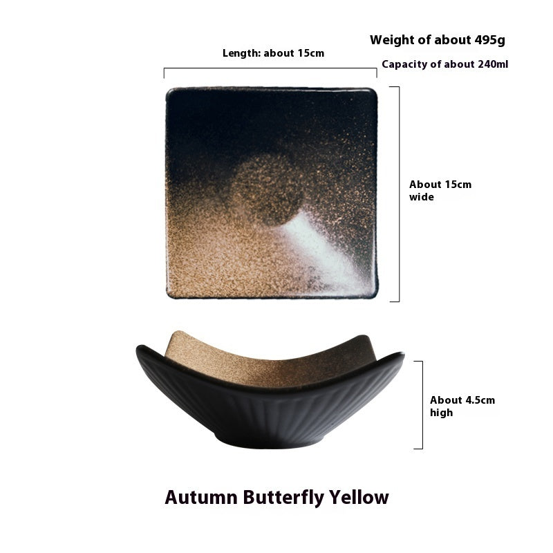 Restaurant Tableware Ceramic Curved Creative Plate