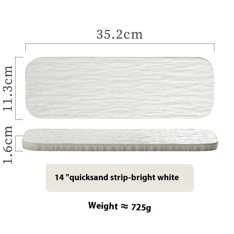 Dugi tanjur sushi roštilj sashimi ljuljački tanjur