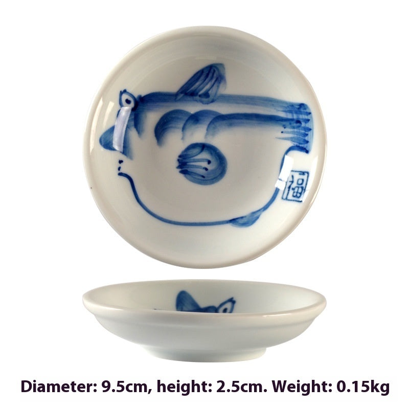 Simple Style Round Ceramic Plate