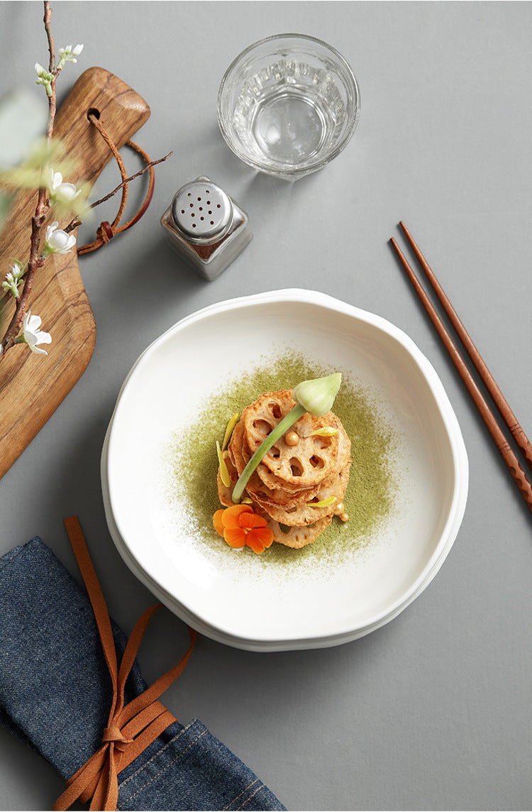 Creative Ceramic White Tableware