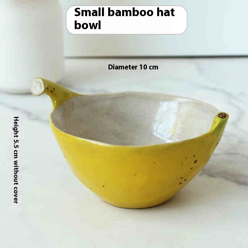 Ceramic Banana Cartoon Handmade Plate