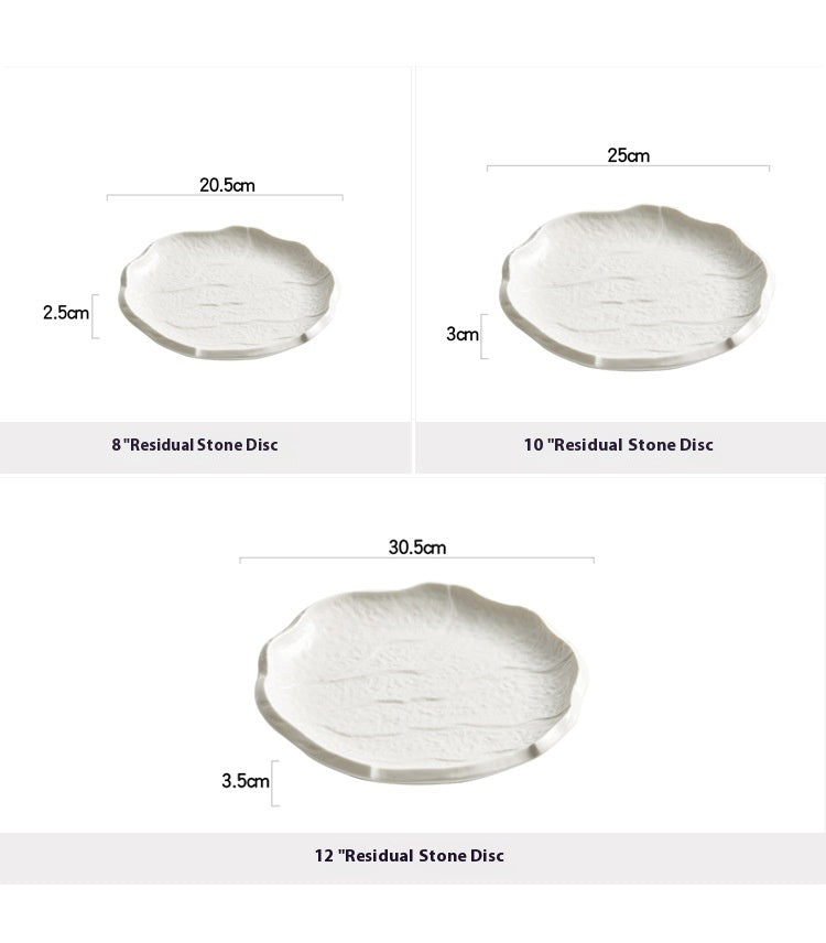 Creative White Household Ceramic Dishes