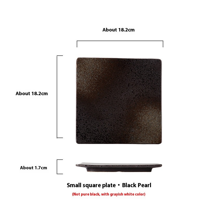 Square Colored Ceramic Plate