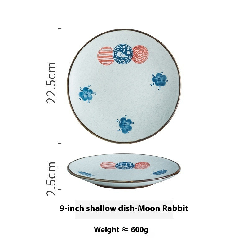 Creative Ceramic Round Household Plate
