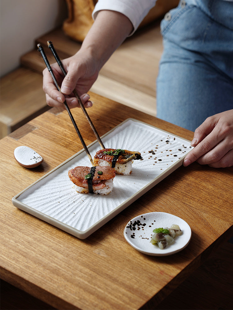 Retro Creative Ceramic Rectangular Plate