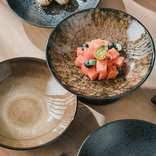 Ceramic Creative Household Round Dinner Plate