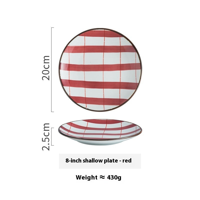 Creative Ceramic Round Household Plate