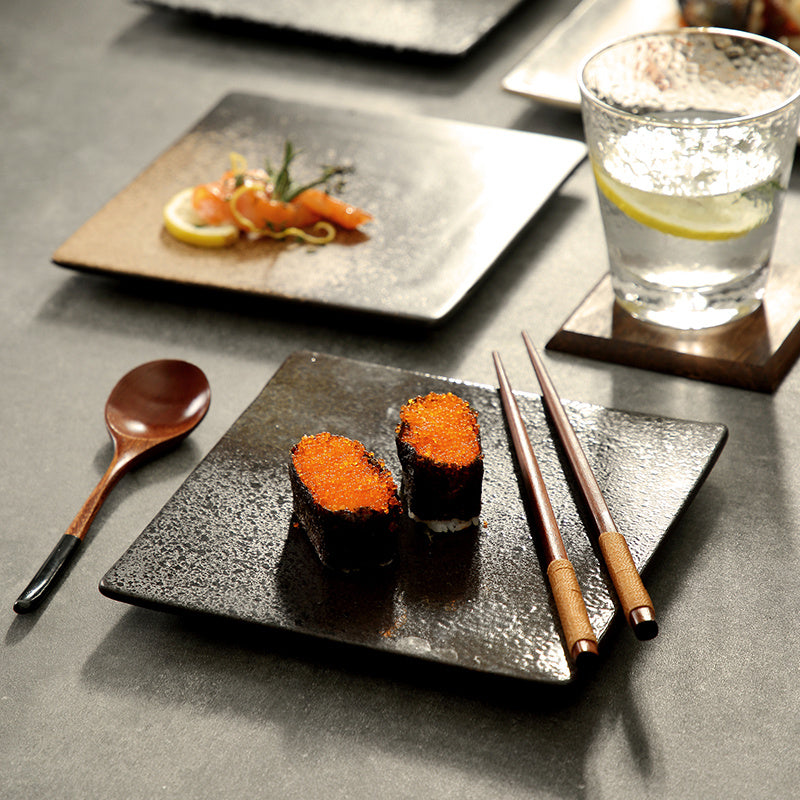 Square Colored Ceramic Plate