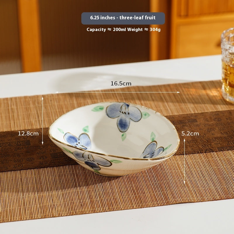 Retro Breakfast Ceramic Deep Plate